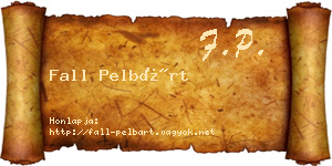 Fall Pelbárt névjegykártya
